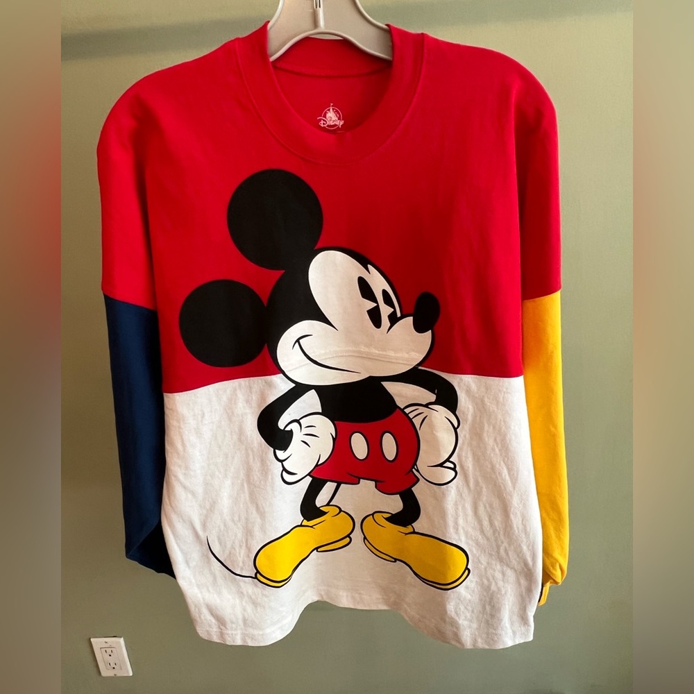 Disney Mickey Spirit Jersey size XS red yellow blue